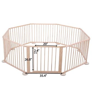 Quây cũi gỗ 8 cánh cho bé