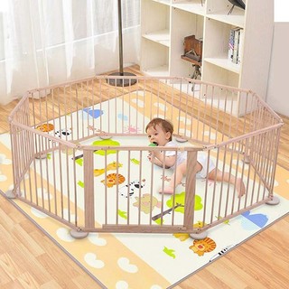 Quây cũi gỗ 8 cánh cho bé