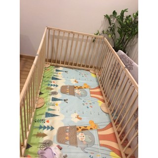 Quây cũi gỗ 5D 6 cánh cho bé