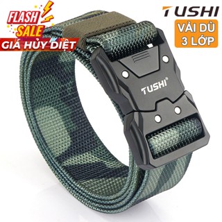 [Hàng Loại 1] Thắt lưng Nam Dây dù 3 lớp bản 3,8cm siêu bền (không có giãn)_Khoá bấm hợp kim không gỉ chắc chắn
