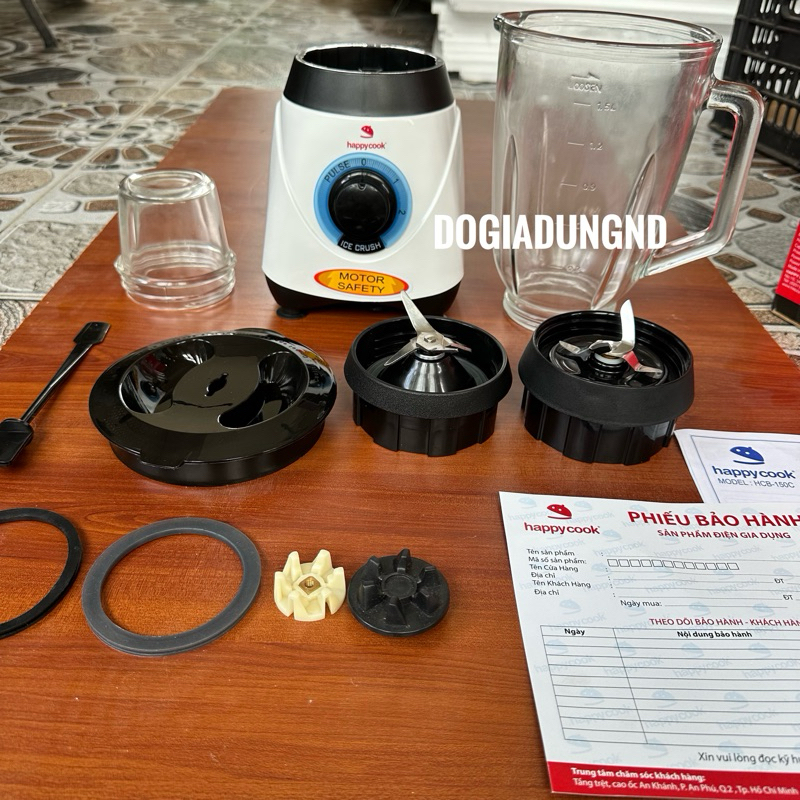 cối thuỷ tinh happy cook 150c