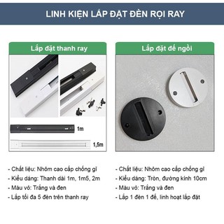 Phụ kiện đèn rọi ray