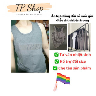 ÁO NỊT TOMBOY dáng dài có gài, thun 4 chiều thoáng mát