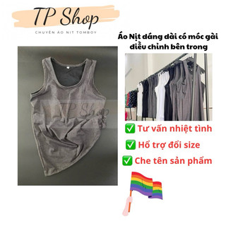 ÁO NỊT TOMBOY dáng dài có gài, thun 4 chiều thoáng mát