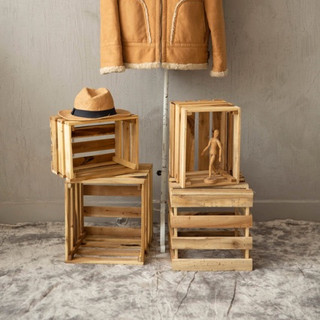 Thùng gỗ pallet trang trí nhiều kích cỡ