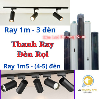 Thanh Ray Lắp Cho Đèn Rọi 1m và 1m5 (Trắng - Đen)