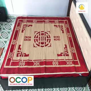 Chiếu Cói Đậu Thái Bình In Gấm Kích Thước (2m x 2m2)