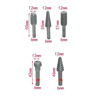 Bộ 5 mũi phay mài khắc làm gỗ lũa đa năng