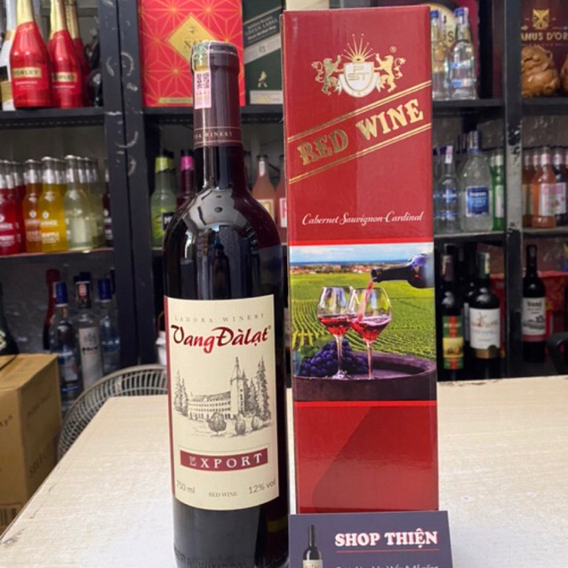 Vang Đà Lạt Đỏ EXPORT 12% 750ml-Vang Đỏ