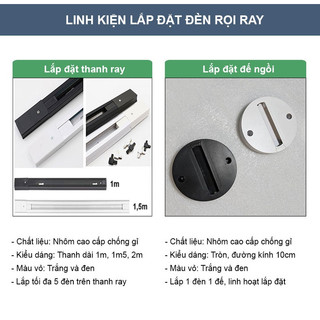 Thanh Ray Đèn Rọi Cao Cấp (Bảo Hành 12 Tháng)