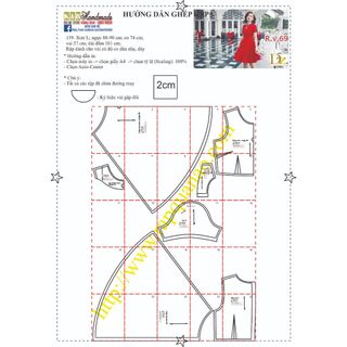 Rập giấy đầm xòe mã 139 (BẢN VẼ)