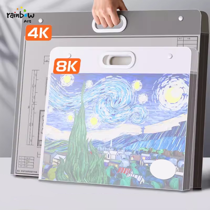 Túi đựng tài liệu Khổ A2/A3 Túi tập tin để lưu trữ giấy vẽ Sức Chứa Lớn Cầm tay, dễ mang theo,Không thấm nước