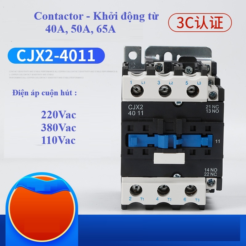 Contactor khởi động từ CJX2-4011, 5011, 220V, Chất lượng cao