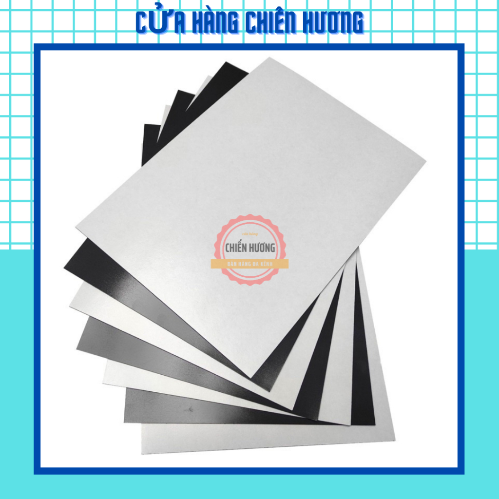 Combo 2 Lá Nam châm lá dẻo A4 có decal keo dán