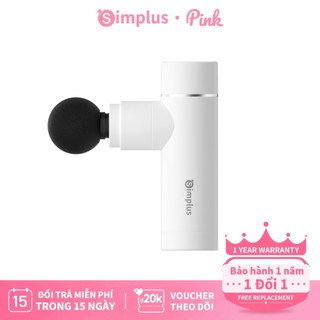 Simplus Pink Máy massage cầm tay, máy massage cơ đa chức năng, 4 đầu massage JMQH001