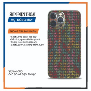 Miếng dán Skin cho Androi và Iphone 5/5s đến 15promax Dán lưng có viền ( Mã skin 035)