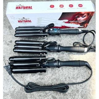 Máy Uốn Tóc 3 Trục Hàn Quốc, Máy Uốn Sóng Nước (Giao Màu Ngẫu Nhiên)