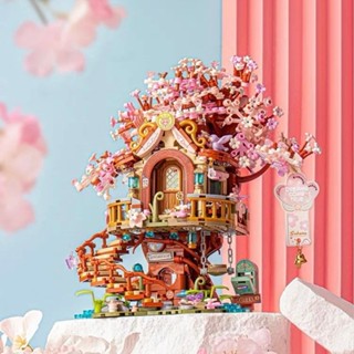 Bộ mô hình lắp ráp khối xây dựng LOZ đồ chơi nhà trên cây tree house 1381