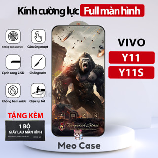 Kính cường lực vivo Y11, vivo Y11S, full màn thế hệ mới, Miếng dán bảo vệ màn hình điện thoại | Meo Case
