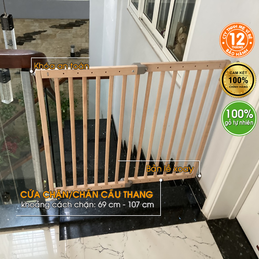 [CÓ KHOAN] Cửa chặn, cửa chặn em bé, cửa chặn cầu thang em bé, chắn cầu thang, thanh chắn cầu thang