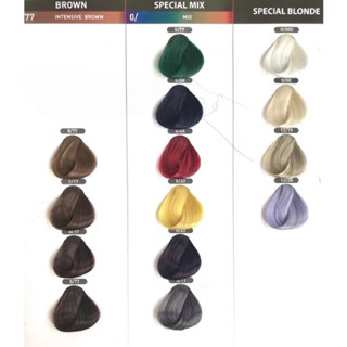 Bảng Màu Thuốc Nhuộm Tóc Lavox 3D Collagen