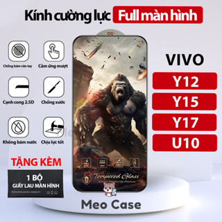Kính cường lực vivo U10, vivo Y12, vivo Y15, vivo Y17, full màn thế hệ mới, Miếng dán bảo vệ màn hình điện thoại