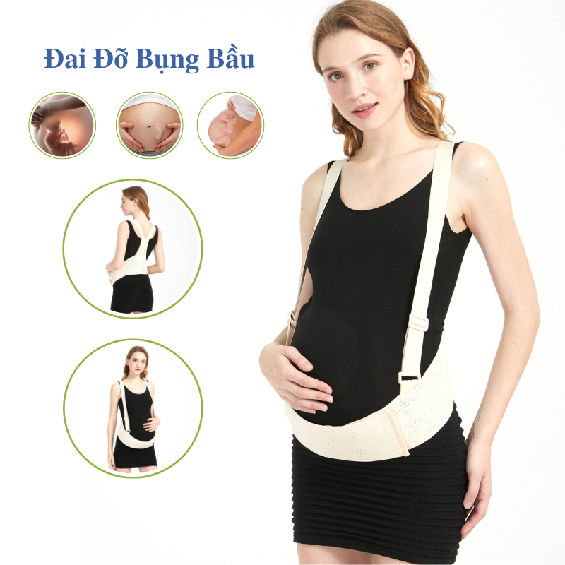 Đai Nâng Đỡ Bụng Bầu Co Giãn đai đỡ ​​bụng bà bầu Thoáng khí Kiểu dây đeo có thể điều chỉnh Giảm Đau Lưng