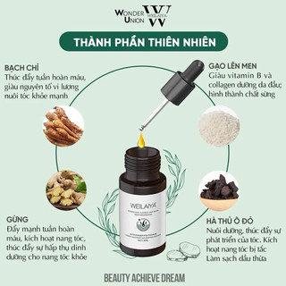 Huyết Thanh Serum Weilaiya Kích Mọc Tóc Nhanh Chắc Khoẻ Giảm Gàu, Giảm Gãy Rụng