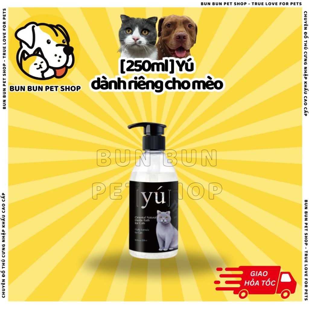 Sữa tắm Yú cao cấp dành riêng cho mèo 🐈