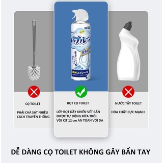 (HCM) Chai xịt bọt tuyết vệ sinh toilet,bồn tắm, lau bóng gương, lâu bóng inox