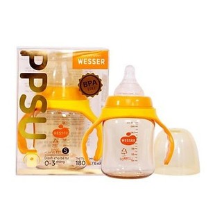 Bình Sữa PP / PPSU Wesser ( 60ml,140ml,250ml/ bình cổ hẹp hoặc 180ml,260ml/bình cổ rộng)