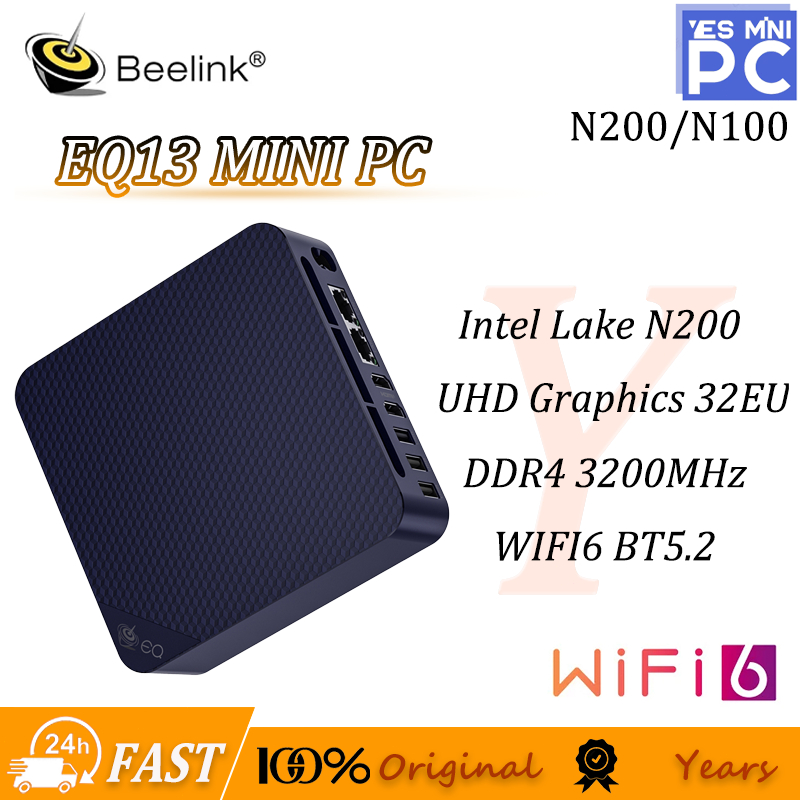 Beelink EQ13 MINI PC Intel N200 DDR4 3200MHz PCIe3.0 M.2 SSD Windows 11 Pro Gamer Desktop Bảo hành 1