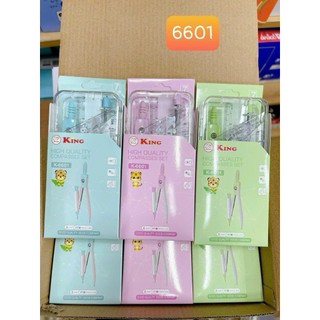 Bộ Compa Eke Thước Kẻ Nhựa 7 Món