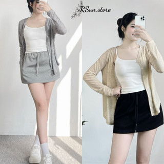 Áo khoác cardigan nữ dài tay bigsize RSun, Áo cardigan nữ 324
