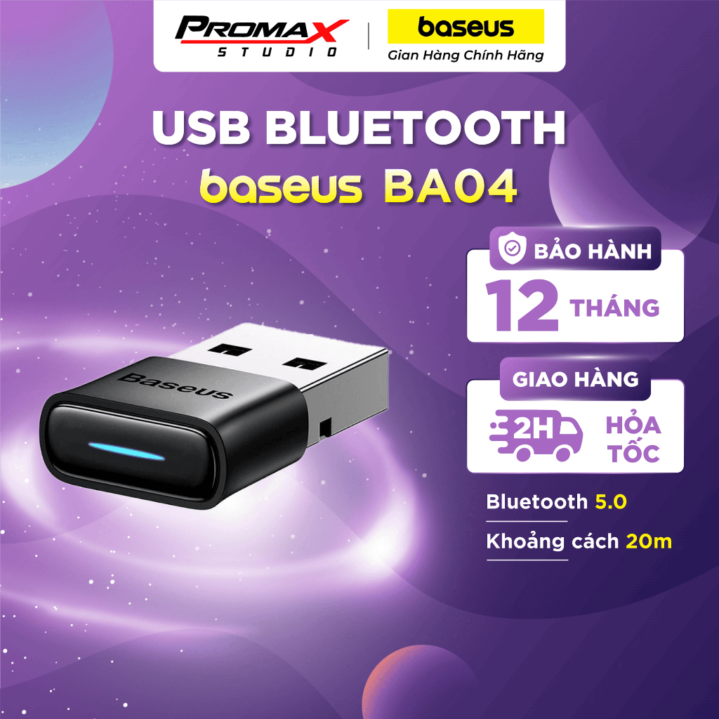 Usb Bluetooth Tốc Độ Cao Baseus Ba04 Bluetooth Receiver