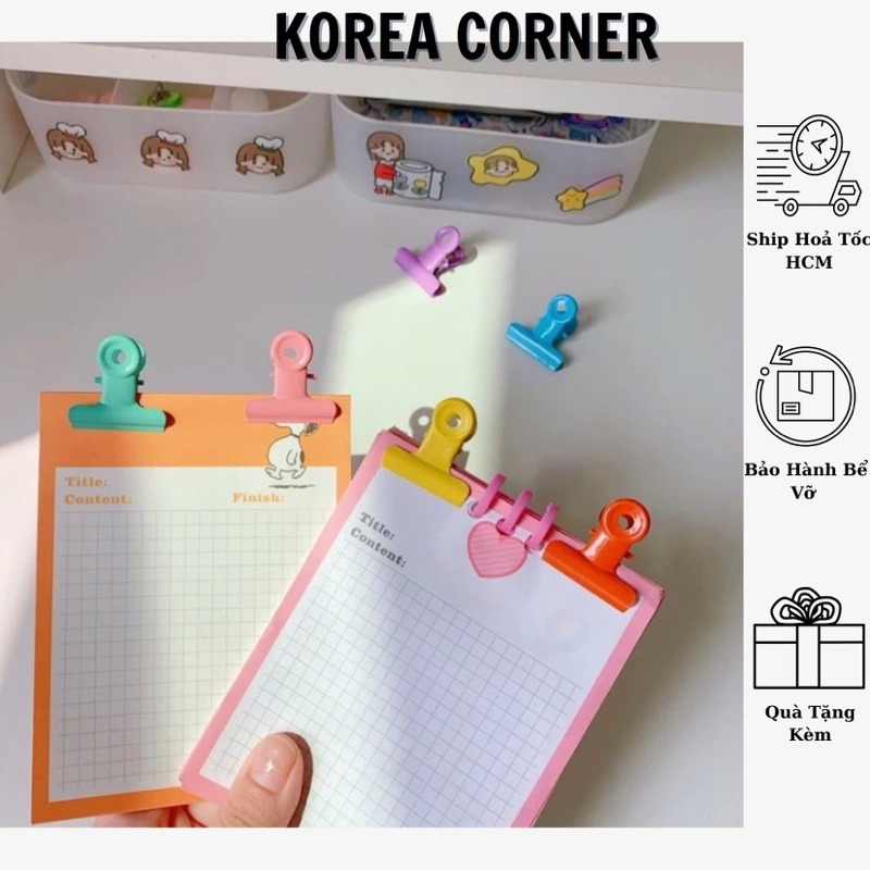 KẸP TRANG TRÍ SÁCH, VỞ, SỔ PLANNER