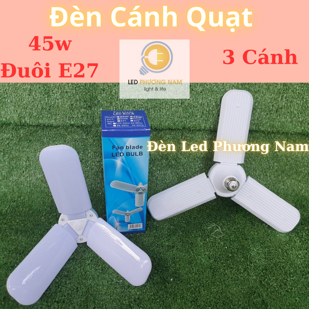 ĐÈN LED CÁNH QUẠT 45w - 3 cánh