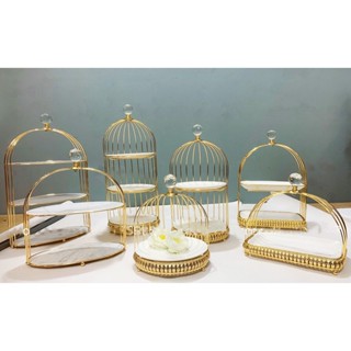 🍰 Khay Kệ Bánh Kẹo Hoa Quả Hình Lồng Chim Trang Trí Cho Tiệc Trà TeaBreak, Quán Cafe, Nhà Hàng