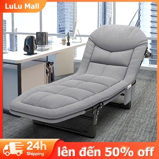 LULU Giường ngủ văn phòng Có Đệm gấp gọn | Không cần cài đặt | Giường ngủ trưa Khung thép tĩnh điện chịu lực 100kg