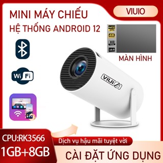 Máy chiếu mini HY300 PRO/HY300 Android Full HD 4K độ sáng cao, WiFi 2.4/5G, tự động Keystone, kết nối điện thoại/laptop