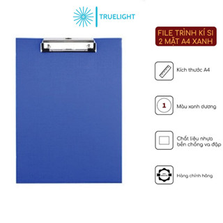 Bìa Trình Ký Đôi A4 Xanh Dương  2 Mặt Tiện Dụng