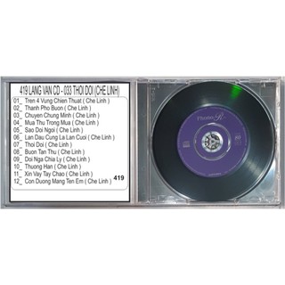 ĐĨA CD 419 -LANG VAN CD - 033 THOI DOI (CHE LINH)  chất lượng cao