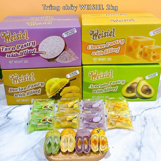 Bánh pía trứng chảy bơ môn sầu riêng hãng weisiel