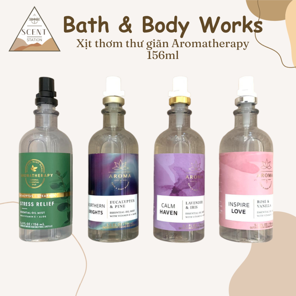 [Scent.station] Xịt thơm thư giãn Aromatherapy – Bath & Body Works 156ml
