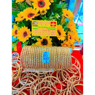   M50  1 Vòng Ximen Kim Cương Bản 4 Li Khóa Lưỡi Gà Chất Liệu Đồng Đỏ Không Xi Không Lắc Kê Vàng 