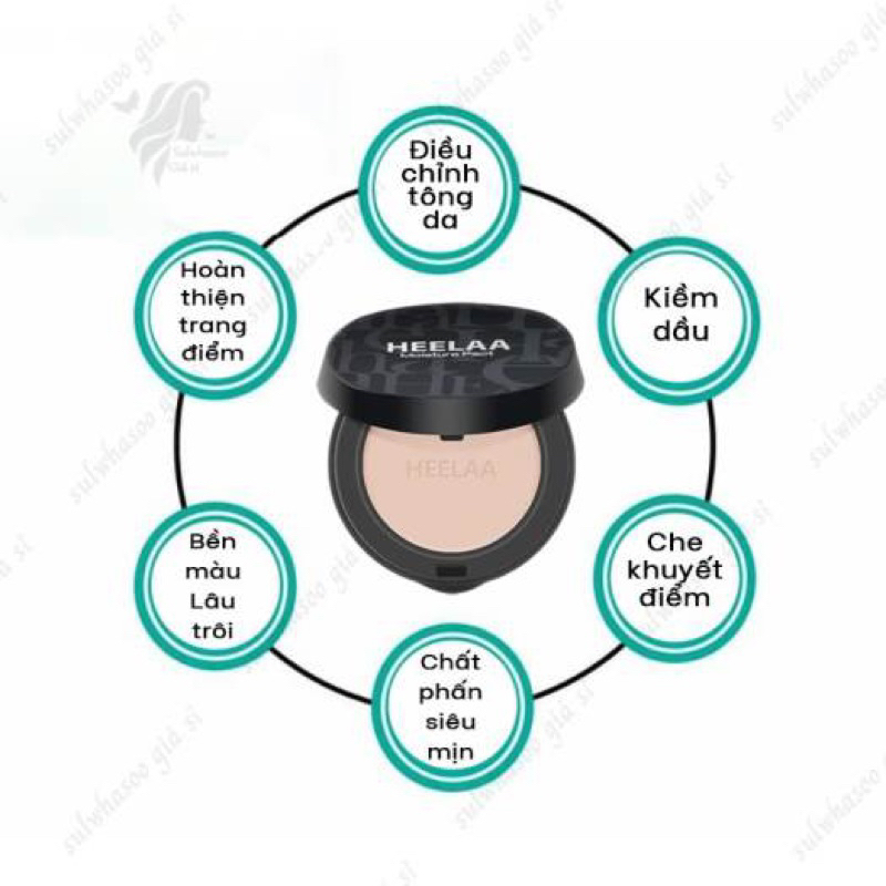 (Gốc 800k) Phấn phủ kiềm dầu Heelaa 10g. Date 05/2026. Tông sáng đẹp lắm ạ