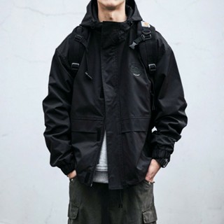 Áo khoác gió nam nữ 2 lớp cao cấp Logo thêu có mũ, kháng nước áo gió form rộng unisex mặc cực đẹp
