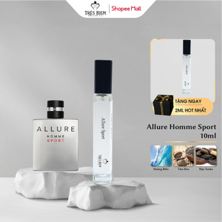 Tinh dầu nước hoa Nam Allure Homme Sport 10ml chính hãng Très Bien hương biển Tươi mát, Hiện đại