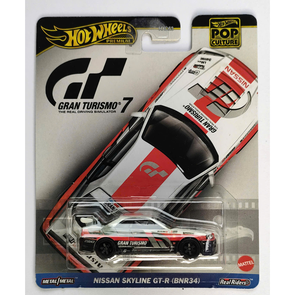 Xe mô hình Hot wheels Nissan skyline gt-r R34 Nismo (BNR34)