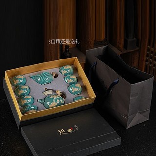 Bộ ấm chén pha trà sứ Cảnh Đức Hoa sen
